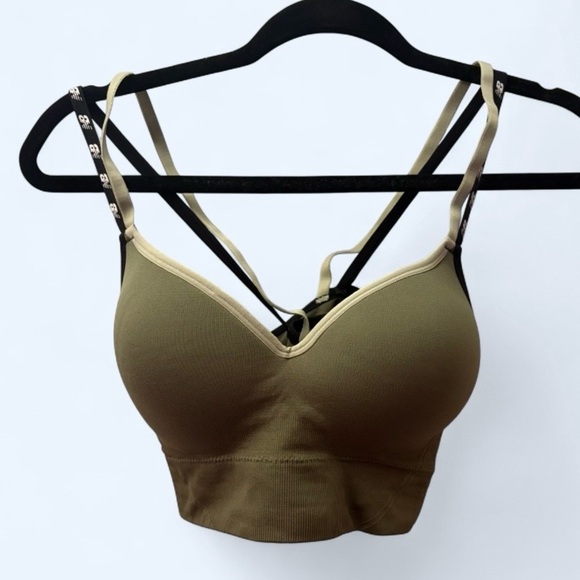 New Balance Olive Green Sports Bra | Size Large - Picture 5 of 11
